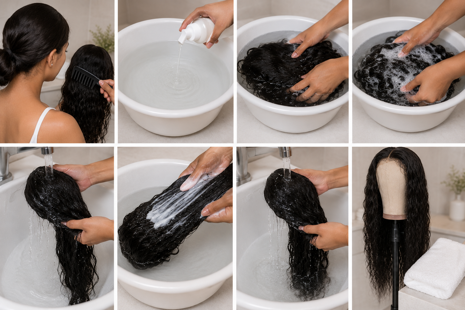 Comment laver une perruque naturelle ?