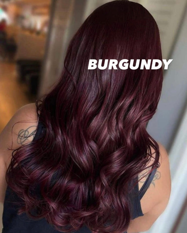 TISSAGE LISSE #DARK BURGUNDY
