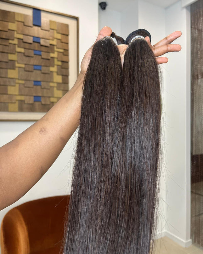 TISSAGE LISSE DARK CHOCOLAT
