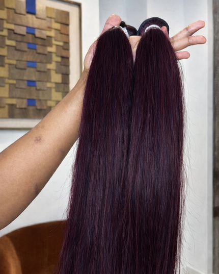 TISSAGE LISSE #DARK BURGUNDY